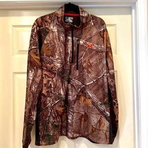 3XL Men’s Under Armour Camo Pullover with Quarter Zip